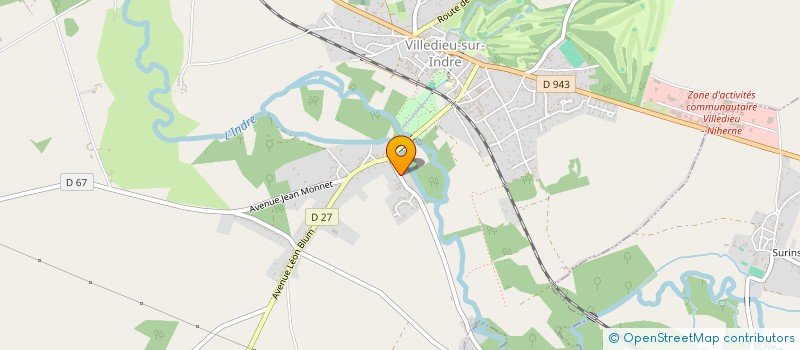 localisation de l'entreprise BOIS EVOLUTIONS à VILLEDIEU-SUR-INDRE