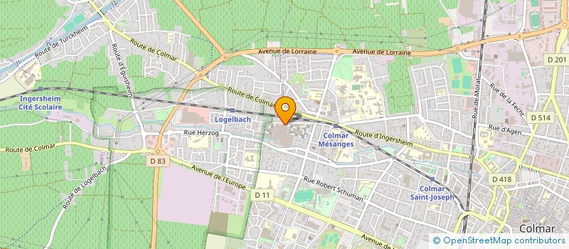 localisation de l'entreprise BOIS & FACADE  COLMAR