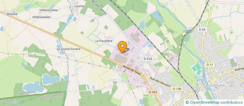 localisation de l'entreprise BOIS-FACTORY 36 à BUZANCAIS