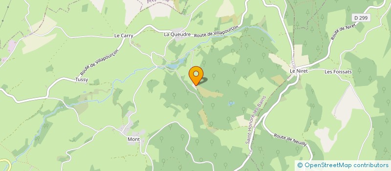 localisation de l'entreprise BOIS FORET CONSEILS à SAINT-HONORE-LES-BAINS