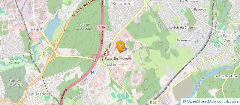 localisation de l'entreprise BOIS FORETS PERENNITE SARL à LIMOGES