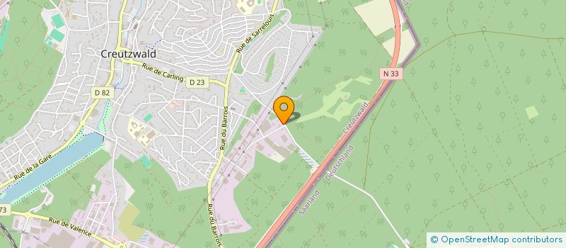localisation de l'entreprise BOIS FRERES SARL à CREUTZWALD