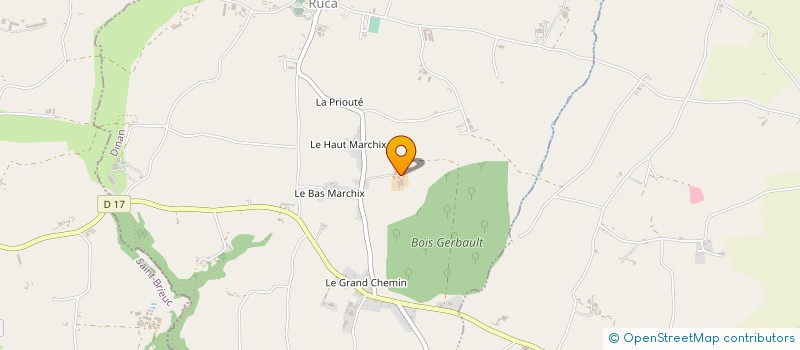 localisation de l'entreprise BOIS GERBAULT à RUCA