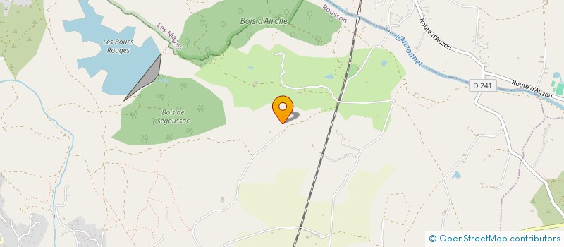 localisation de l'entreprise BOIS HABITAT CONSTRUCT  ROUSSON