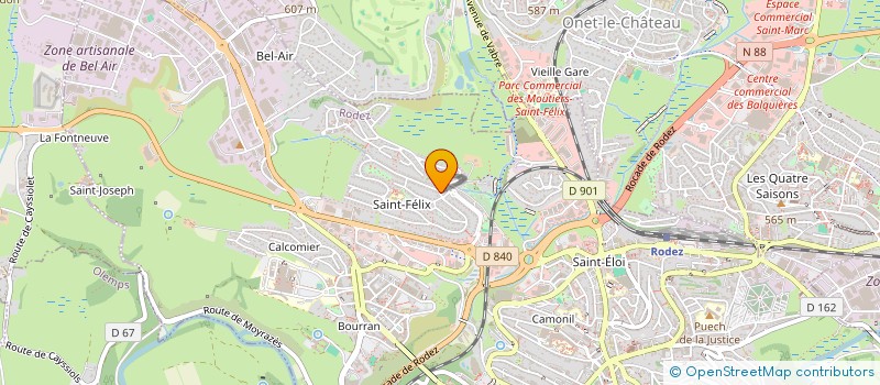 localisation de l'entreprise BOIS IMMOBILIER  RODEZ