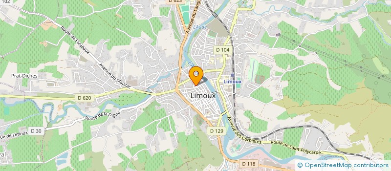 localisation de l'entreprise BOIS JOLI à LIMOUX