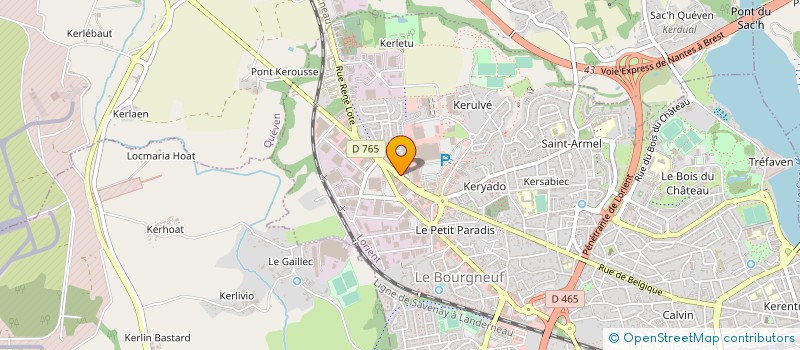 localisation de l'entreprise BOIS LOISIRS à LORIENT