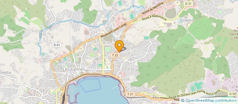 localisation de l'entreprise BOIS MARINE ET TRADITION à AJACCIO