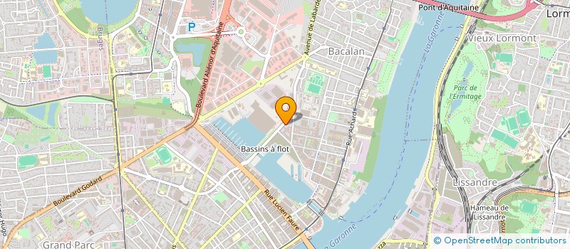localisation de l'entreprise BOIS MATERIAUX ASSOCIES 33 à BORDEAUX
