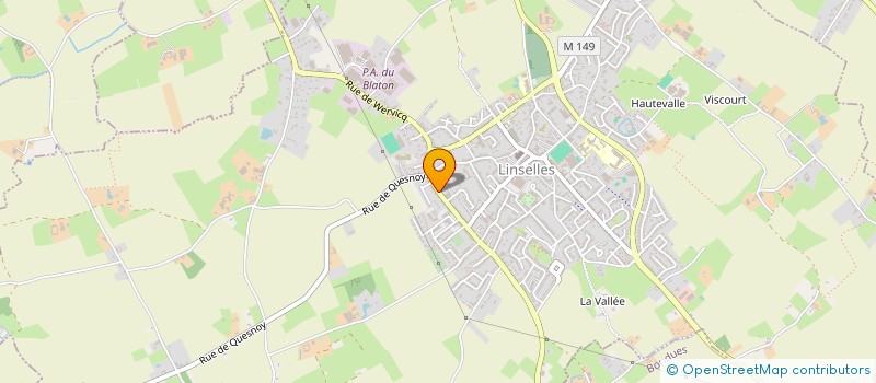 localisation de l'entreprise BOIS MENUISERIE EXTENSION à LINSELLES