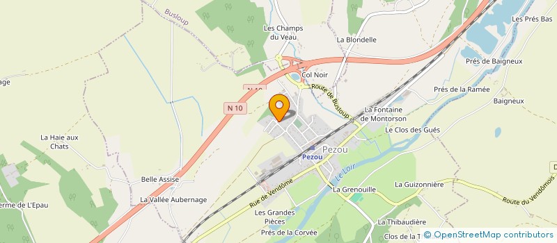 localisation de l'entreprise BOIS METAL 41  PEZOU