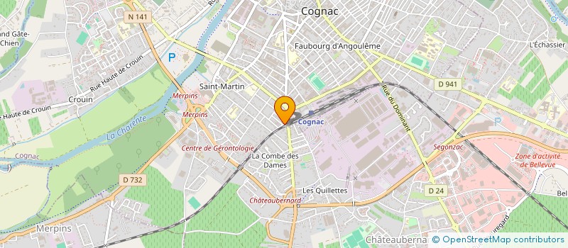 localisation de l'entreprise BOIS OBJETS IDEES SOLUTIONS à COGNAC