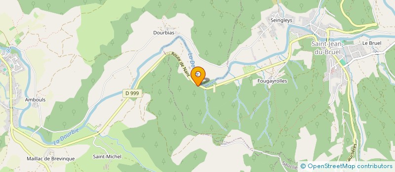 localisation de l'entreprise BOIS OCCITANIE AVEYRON  SAINT-JEAN-DU-BRUEL