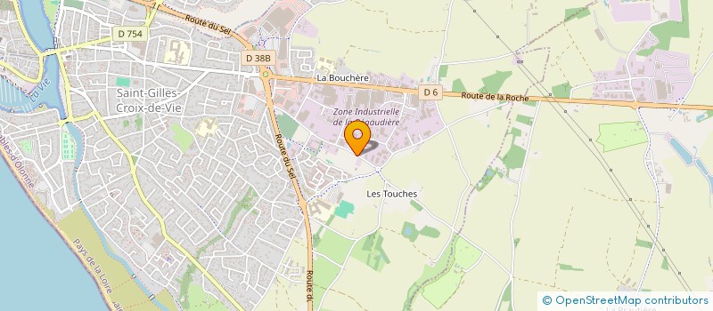localisation de l'entreprise BOIS OCEANE à SAINT-GILLES-CROIX-DE-VIE