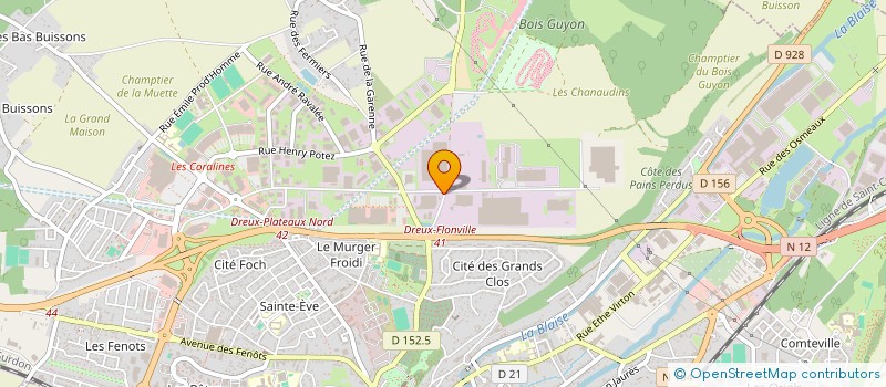localisation de l'entreprise BOIS OKS à DREUX