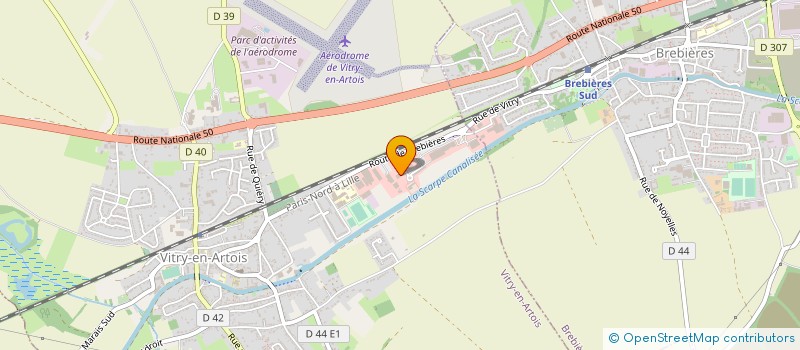 localisation de l'entreprise BOIS PANNEAUX VS FRANCE  BREBIERES