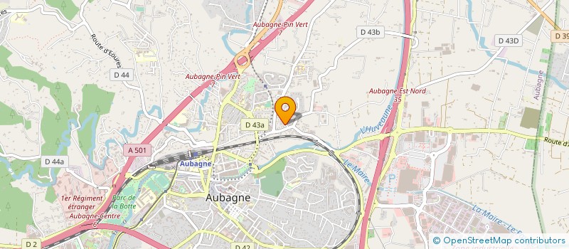 localisation de l'entreprise BOIS & PANO AUBAGNAIS à AUBAGNE