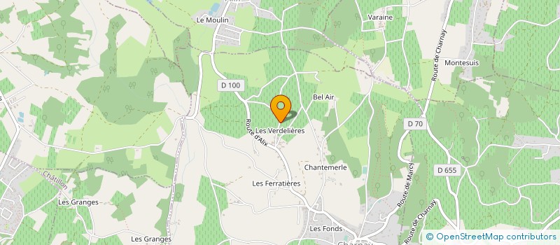 localisation de l'entreprise BOIS PASSION à CHARNAY