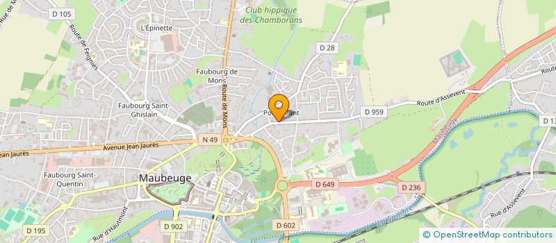 localisation de l'entreprise BOIS PASSION à MAUBEUGE