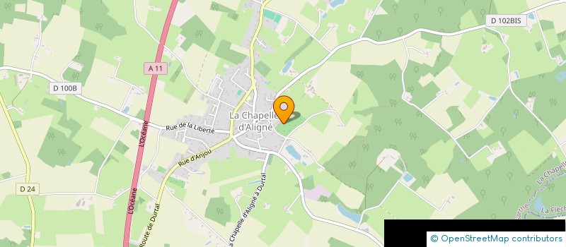 localisation de l'entreprise BOIS PIAU  LA CHAPELLE D ALIGNE