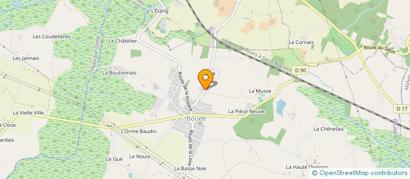 localisation de l'entreprise BOIS PLUS à SAVENAY