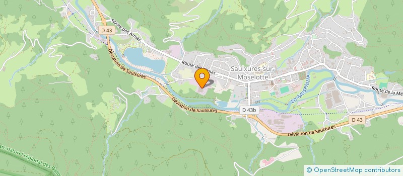 localisation de l'entreprise BOIS RABOTES DIFFUSION à SAULXURES-SUR-MOSELOTTE