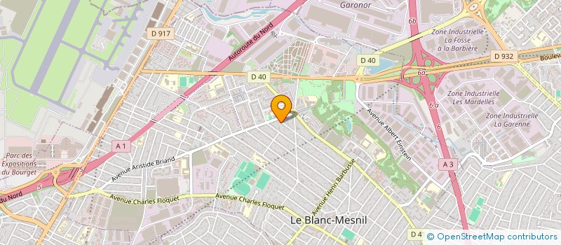 localisation de l'entreprise BOIS RAPIDE à LE BLANC-MESNIL