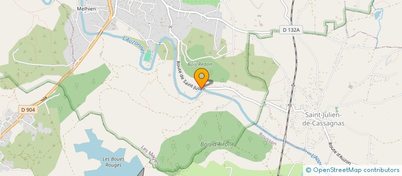 localisation de l'entreprise BOIS REDON  LES MAGES