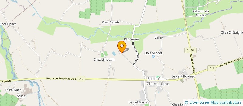 localisation de l'entreprise BOIS ROND  SAINT-CIERS-CHAMPAGNE