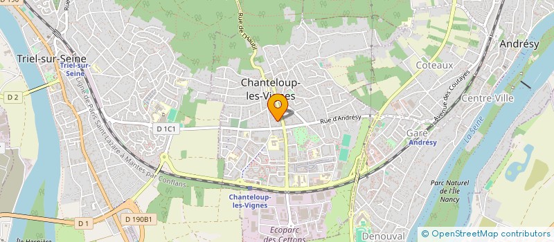 localisation de l'entreprise BOIS S.B.A.  CHANTELOUP-LES-VIGNES