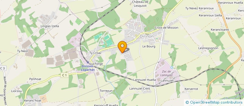 localisation de l'entreprise BOIS SAUVAGE  DIRINON