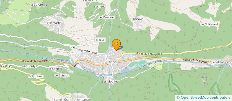 localisation de l'entreprise BOIS SERVICE à BOZEL