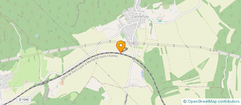 localisation de l'entreprise BOIS SERVICE BRIOTTET ET ROIGT  LANTENAY