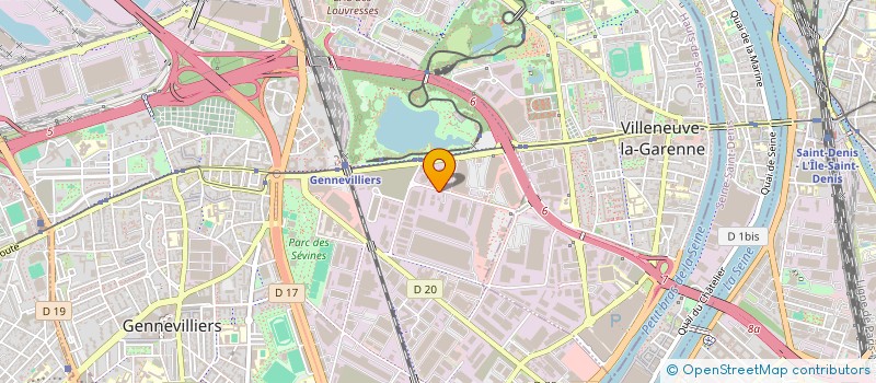 localisation de l'entreprise BOIS SERVICE INFORMATIQUE  GENNEVILLIERS