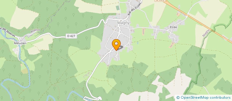 localisation de l'entreprise BOIS SERVICES à MAGNY