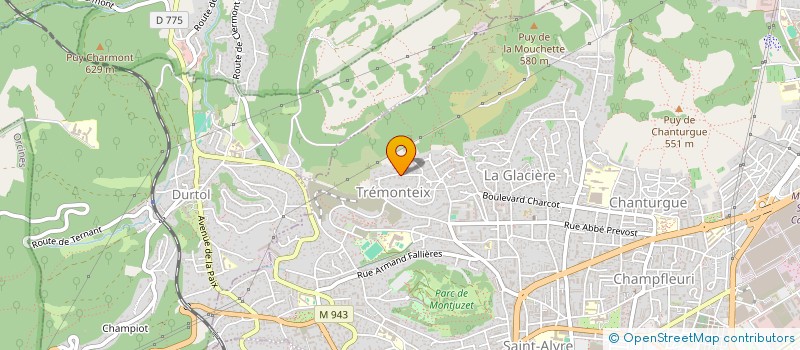 localisation de l'entreprise BOIS SERVICES PROMOTION à CLERMONT-FERRAND