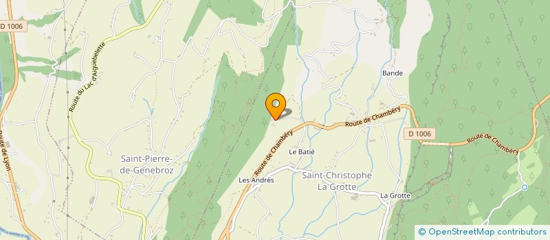 localisation de l'entreprise BOIS SERVICES SARL à SAINT-CHRISTOPHE-LA-GROTTE