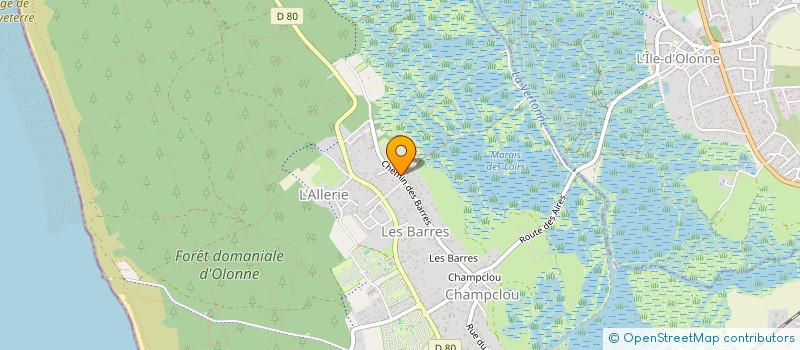 localisation de l'entreprise BOIS SOLEIL à LES SABLES D'OLONNE