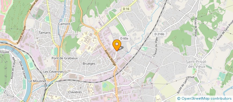 localisation de l'entreprise BOIS ST MARTIN  SAINT-PRIVAT-DES-VIEUX