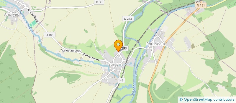 localisation de l'entreprise BOIS TOP CHAUFFAGE à SURGY