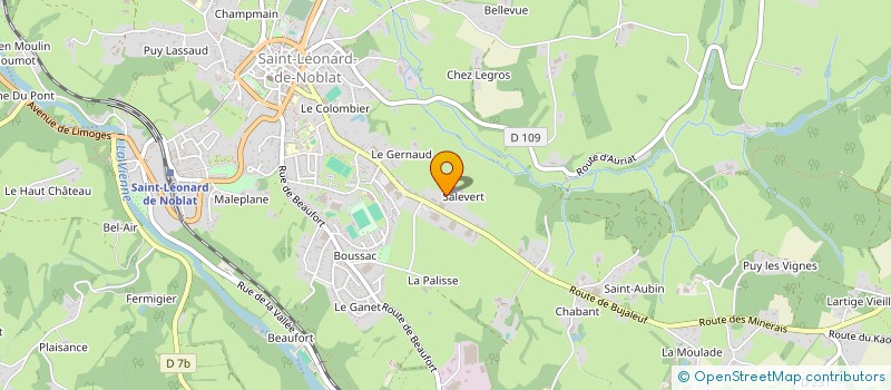 localisation de l'entreprise BOIS TOTAL  SAINT-LEONARD-DE-NOBLAT