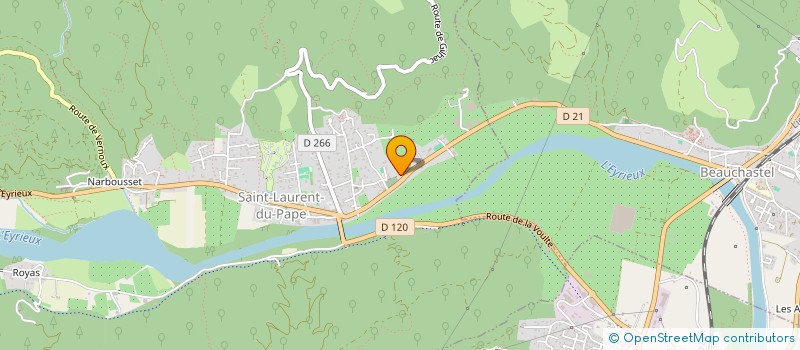 localisation de l'entreprise BOIS TRADITION INNOVATION  SAINT-LAURENT-DU-PAPE