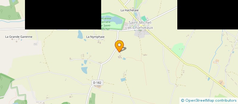 localisation de l'entreprise BOIS VERT  OMBREE D'ANJOU