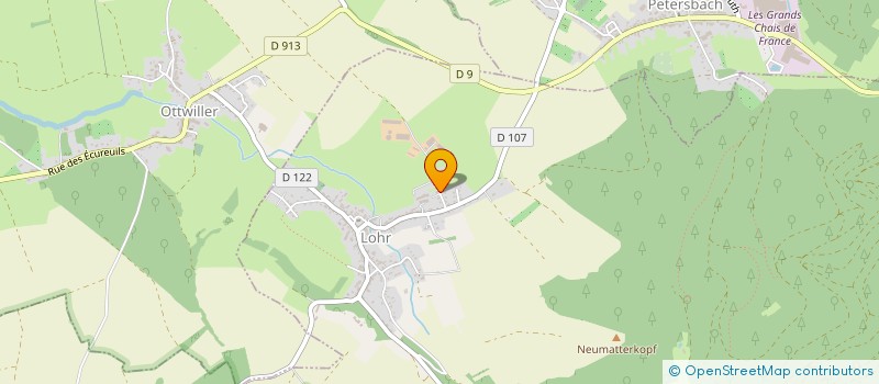 localisation de l'entreprise BOIS VERT  LOHR