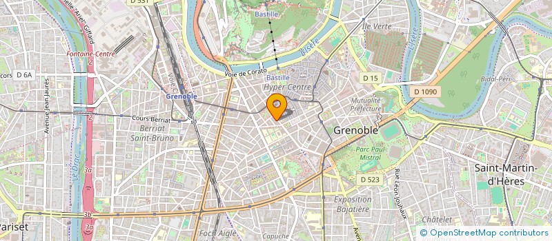 localisation de l'entreprise BOIS VERT à GRENOBLE