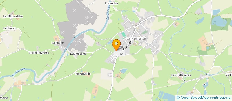 localisation de l'entreprise BOIS VERT LE PLAIT  LA PEYRATTE