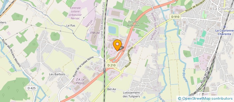 localisation de l'entreprise BOIS & VIE HABITAT  ROULLET-SAINT-ESTEPHE