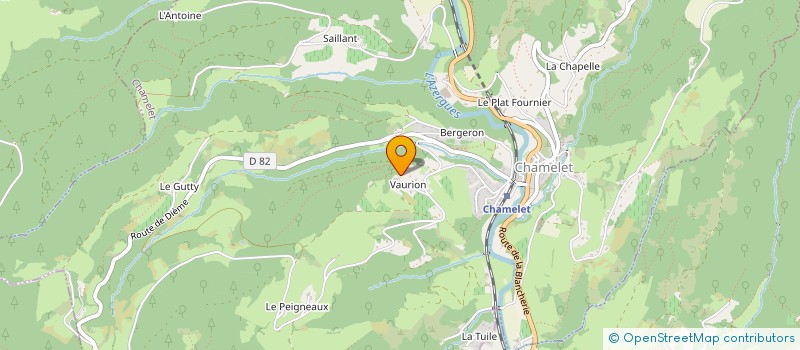 localisation de l'entreprise BOIS ZINC & TOIT  CHAMELET