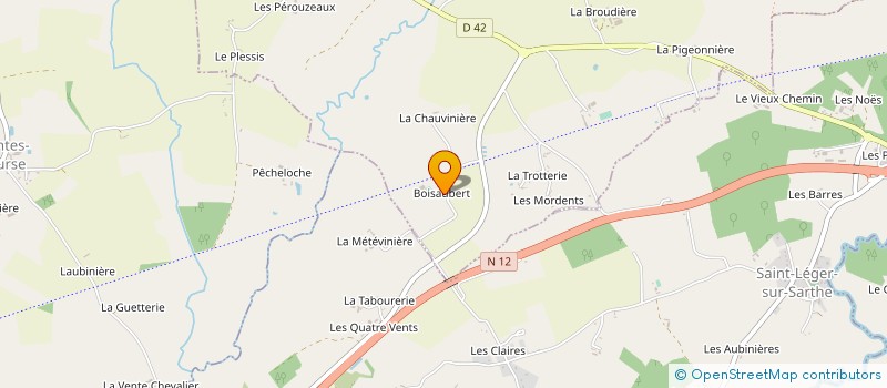 localisation de l'entreprise BOISAUBERT à MARCHEMAISONS