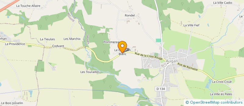 localisation de l'entreprise BOISBRAS CHARPENTES à AUGAN